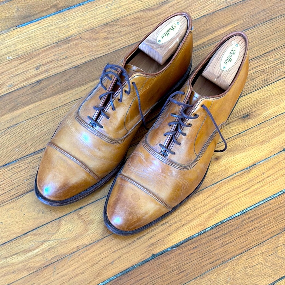 Allen Edmonds Men's Walnut Brown Oxford Shoes - 10E